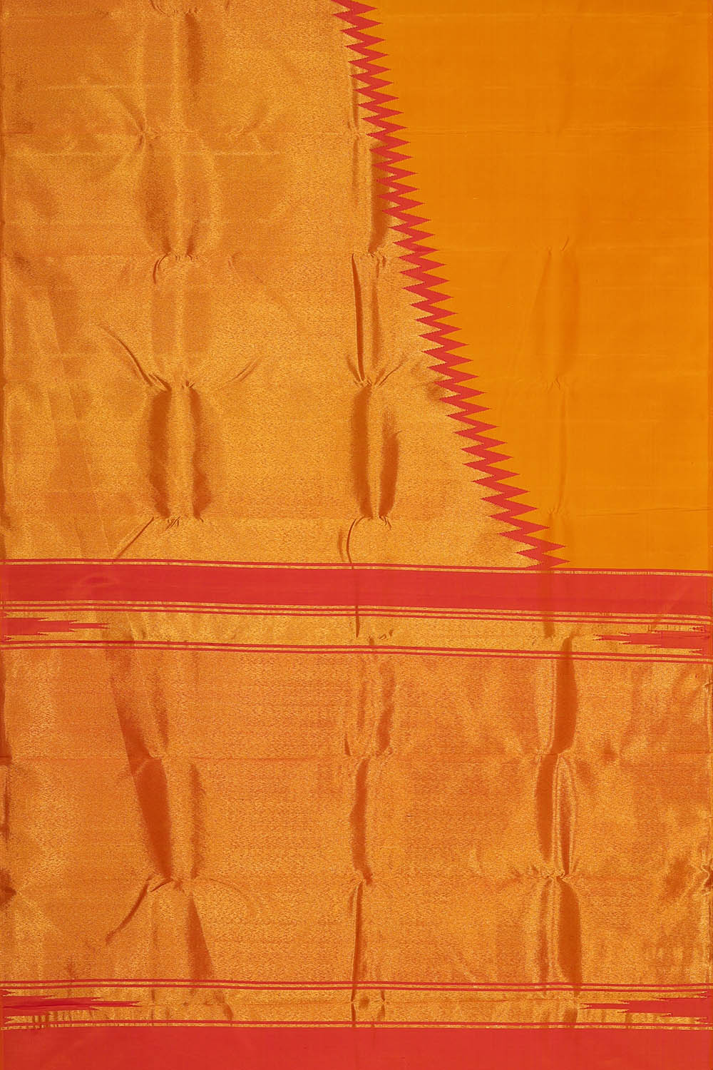 Image of Arani Silk Orange Saree