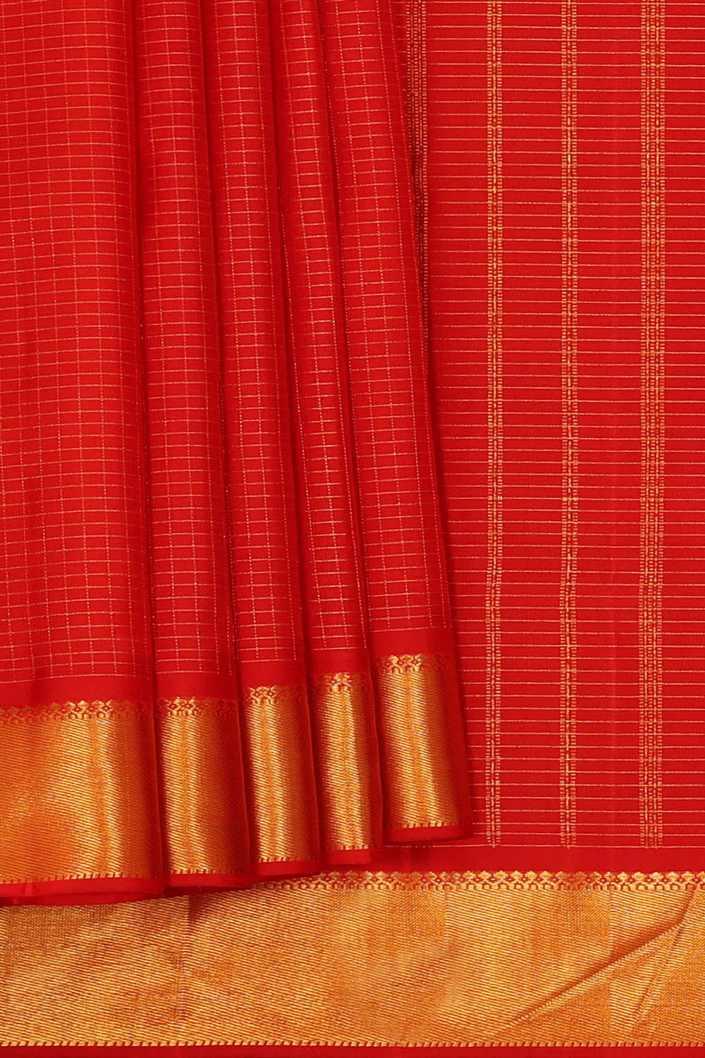 Image of Arani Silk Red Saree