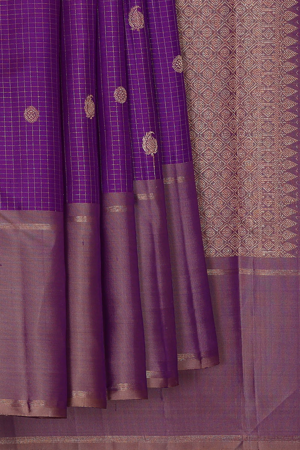Image of Arani Silk Violet Saree