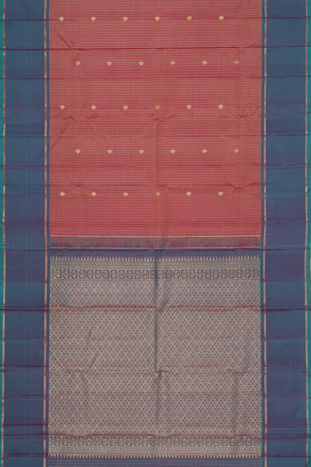 Image of Arani Silk Coral Pink Saree