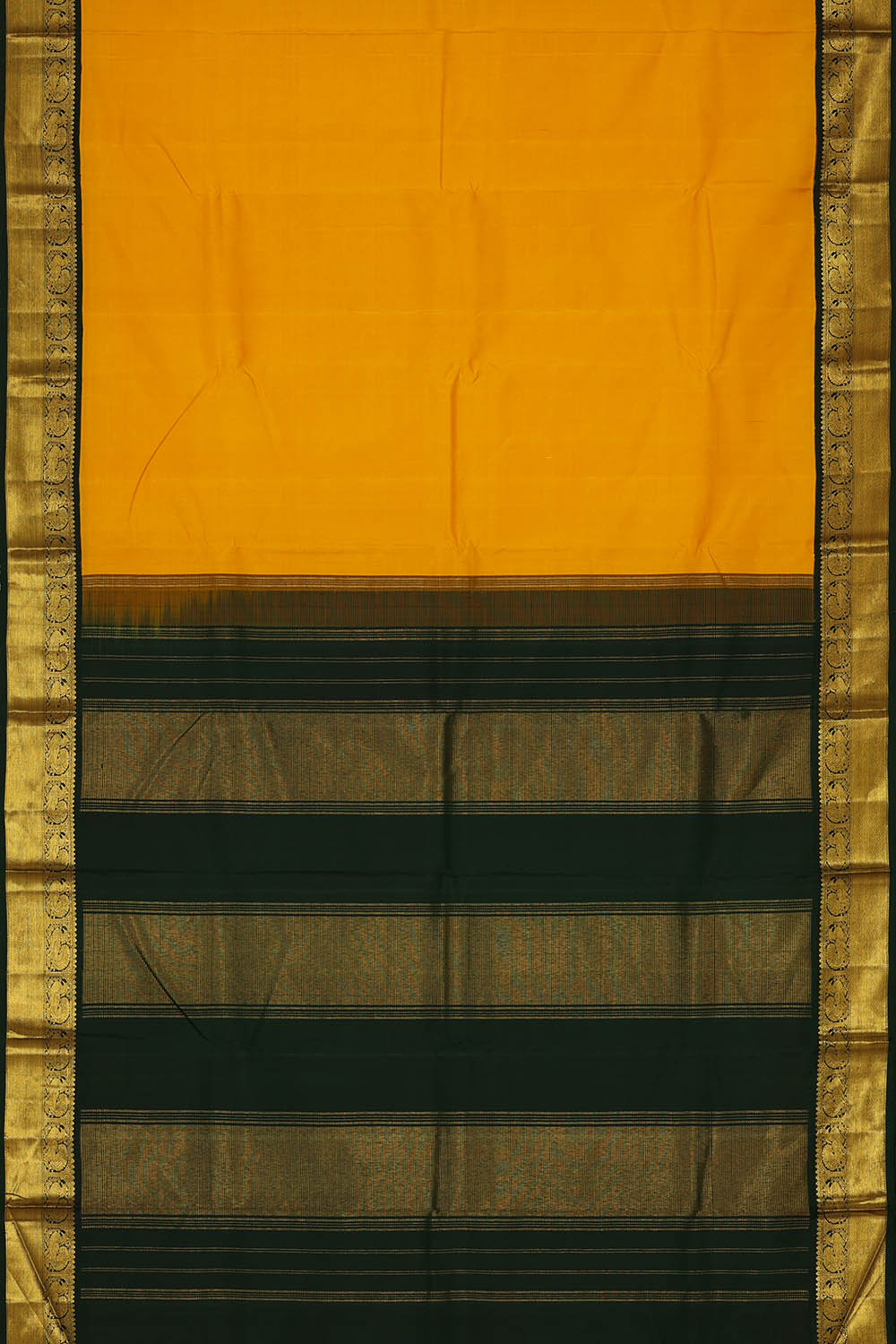 Image of Arani Silk Yellow Saree