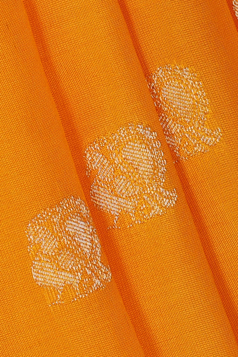 Image of Kanchipattu Silk Yellow Saree