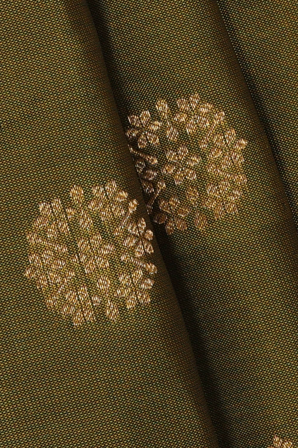 Image of Kanchipattu Silk Dark Green Saree