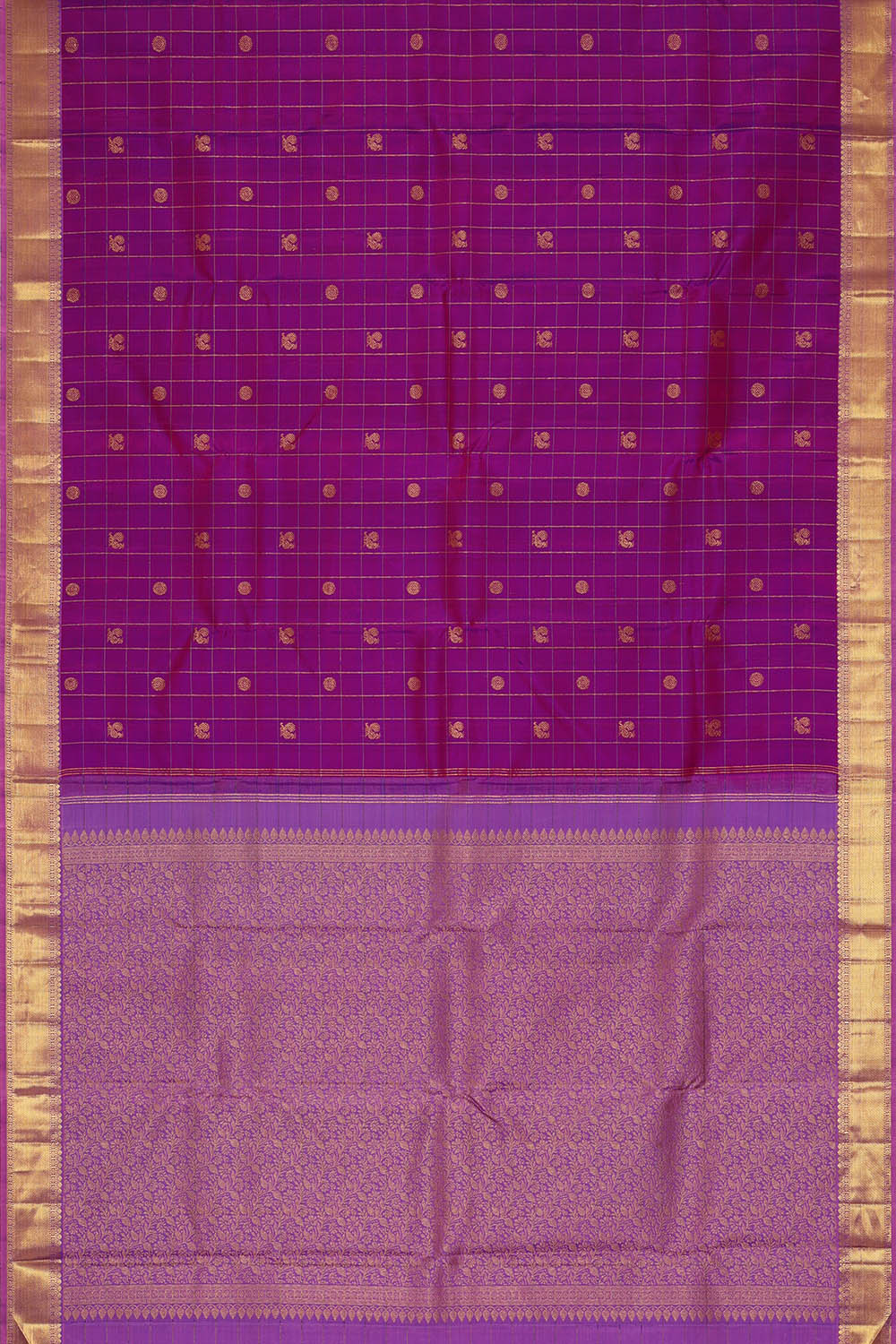 Image of Arani Silk Purple Saree