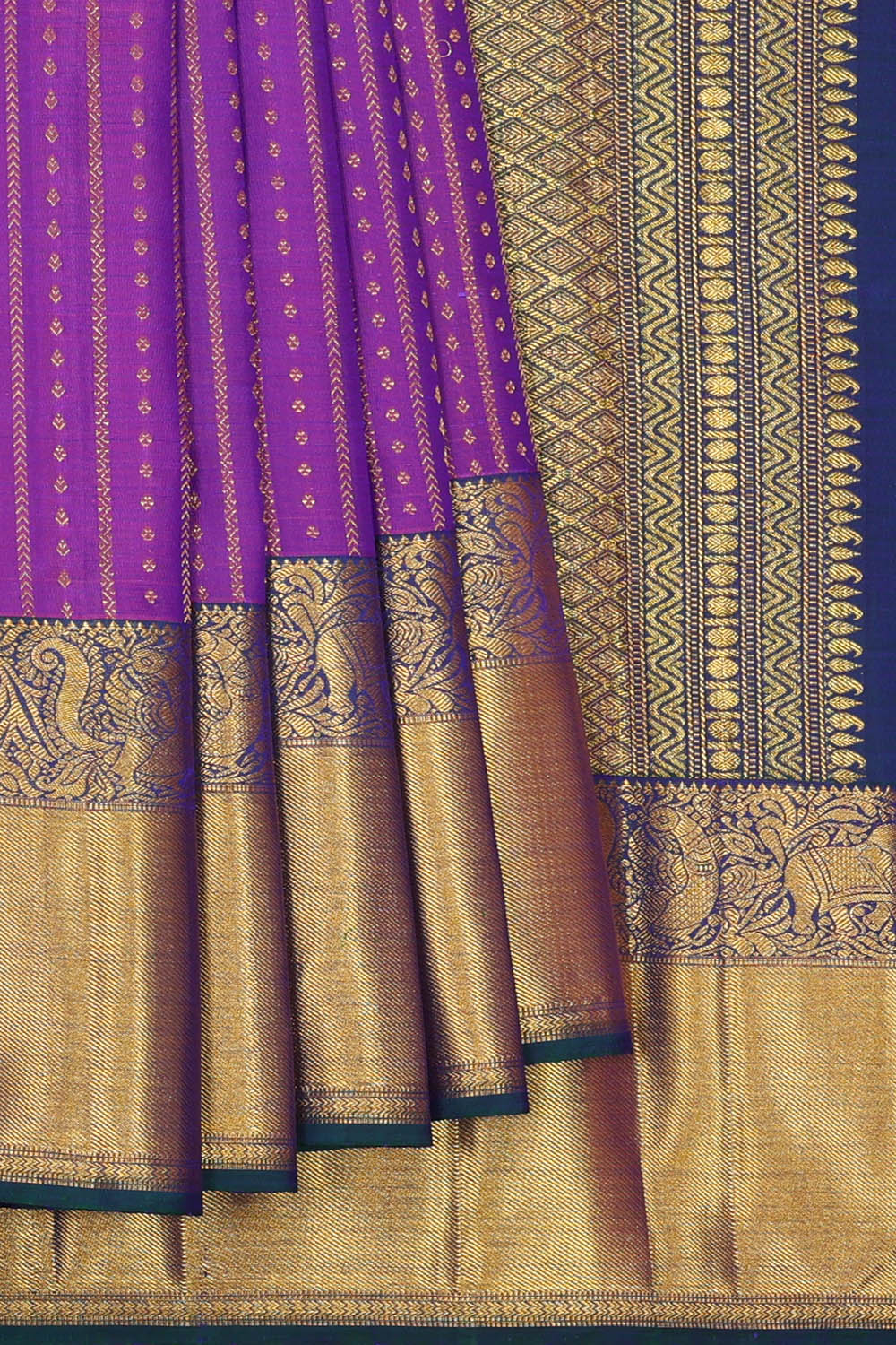 Image of Arani Silk Violet Saree