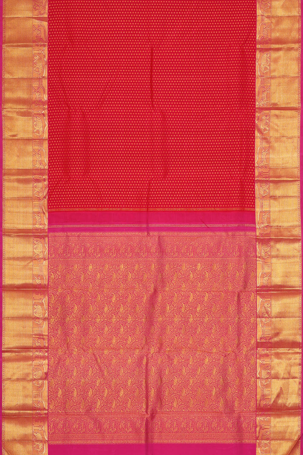 Image of Arani Silk Cherry Pink Saree