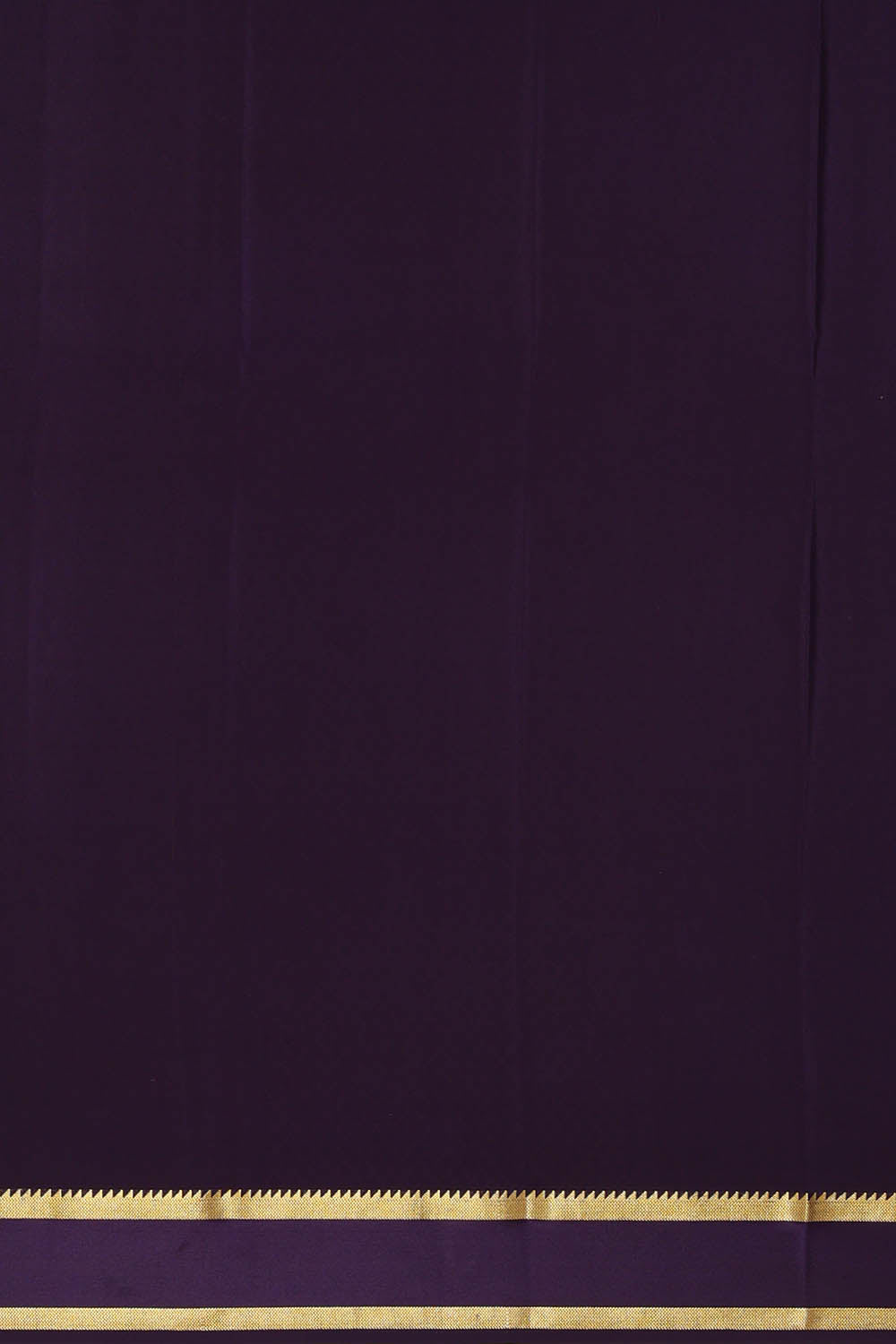 Image of Purple Crepe Silk Saree