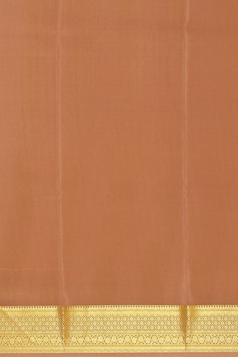 Image of Caramel Brown Pure Silk Saree