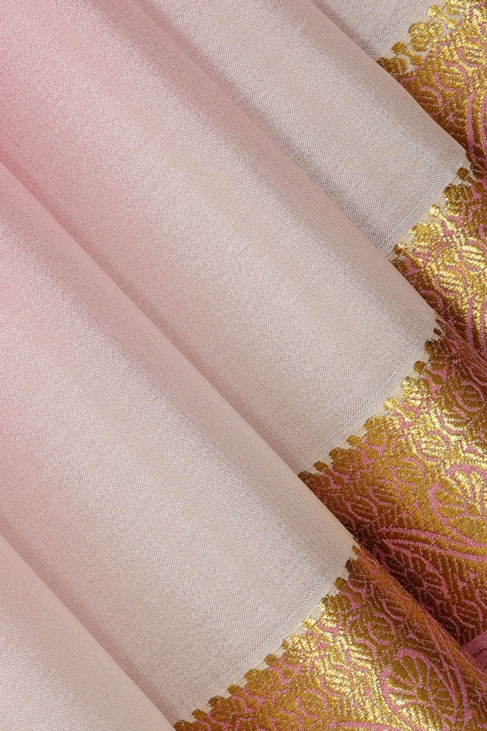 Image of Lavender-Pink Pure Silk Saree