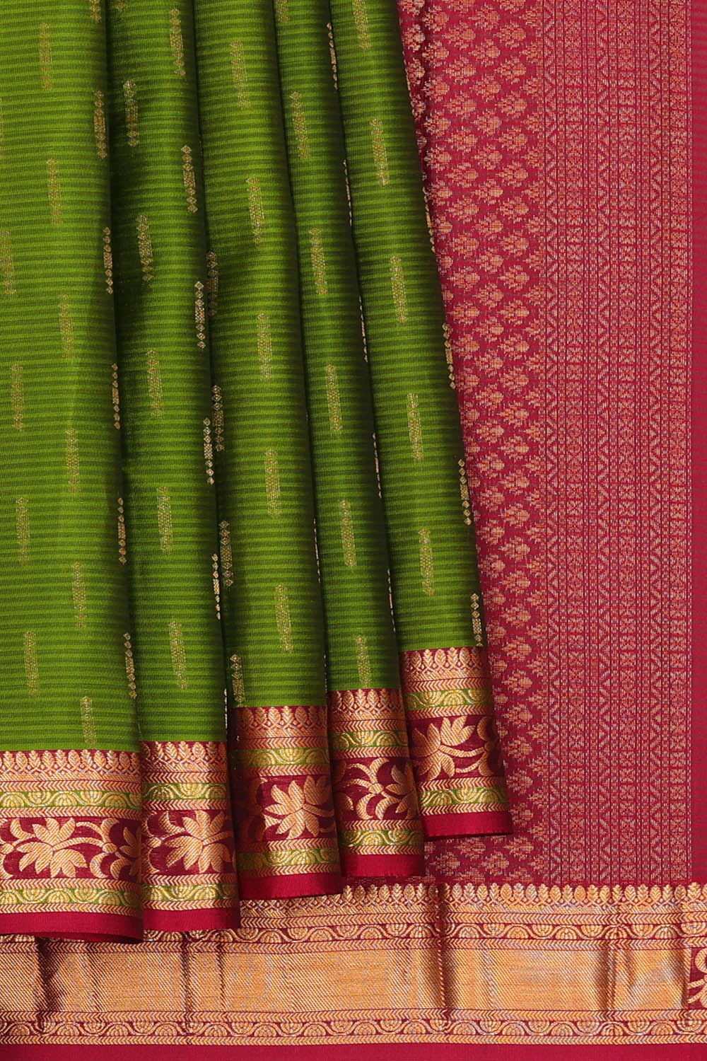 Image of Green South Silk Saree