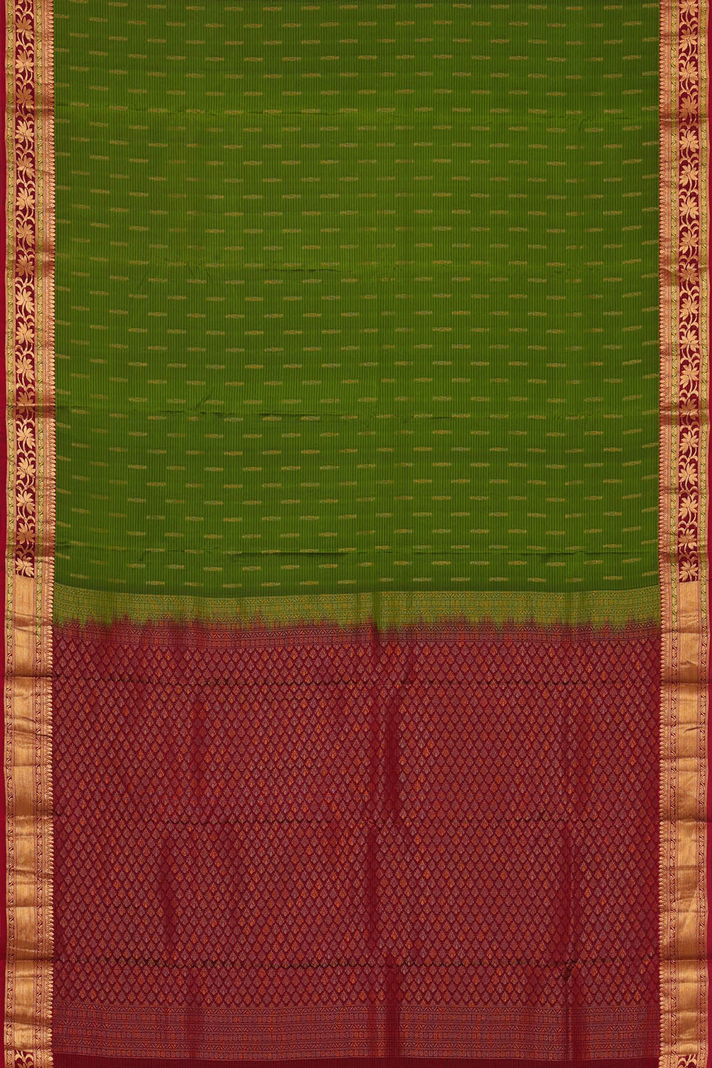 Image of Green South Silk Saree