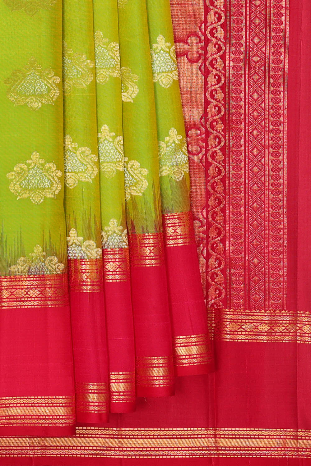 Image of Kanchipattu Silk Green Saree