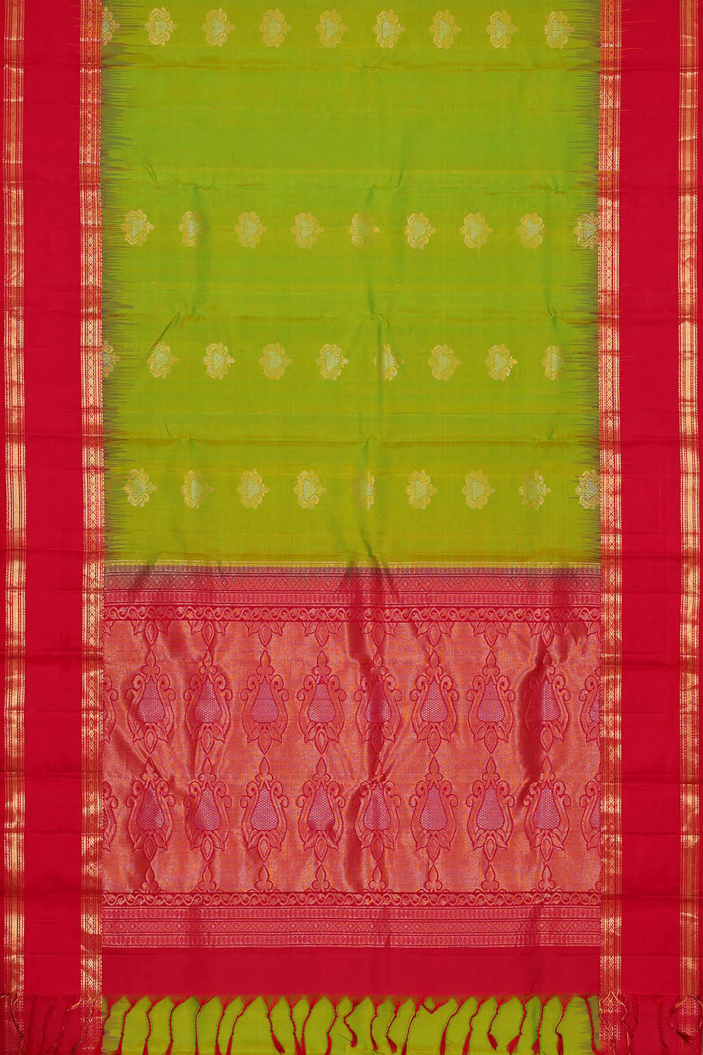 Image of Kanchipattu Silk Green Saree