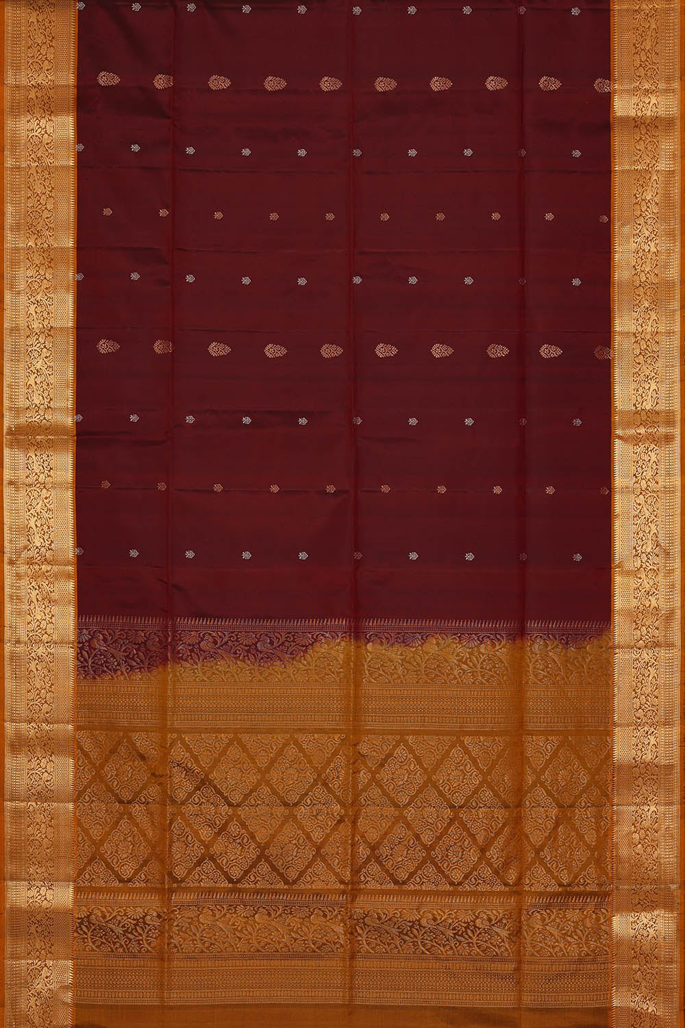 Image of South Silk Maroon Saree