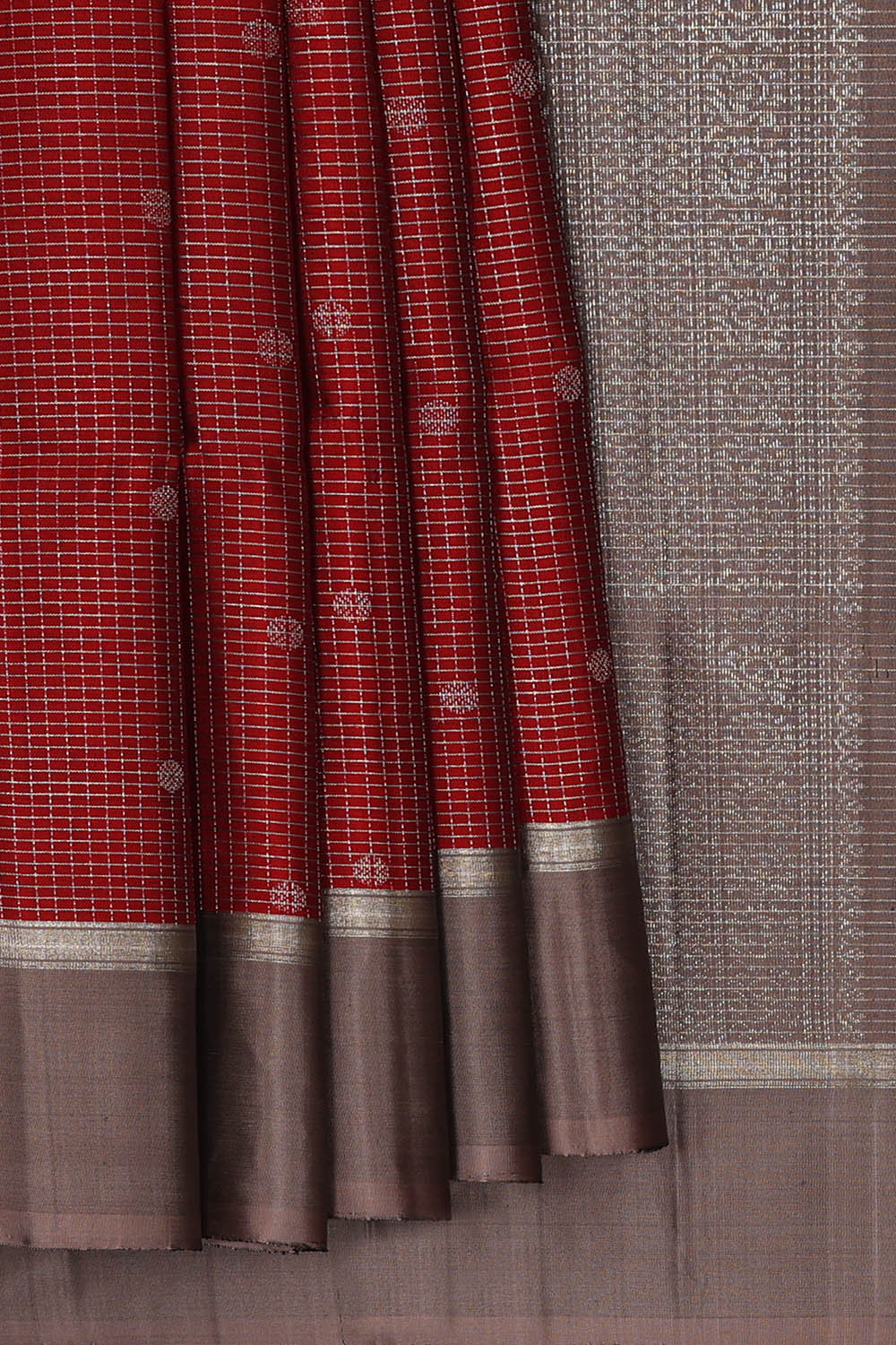 Image of South Silk Maroon Saree