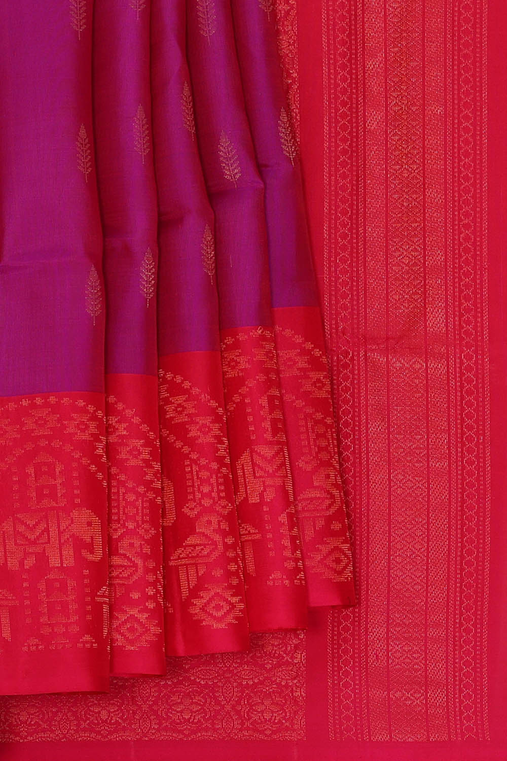 Image of South Silk Magenta Saree