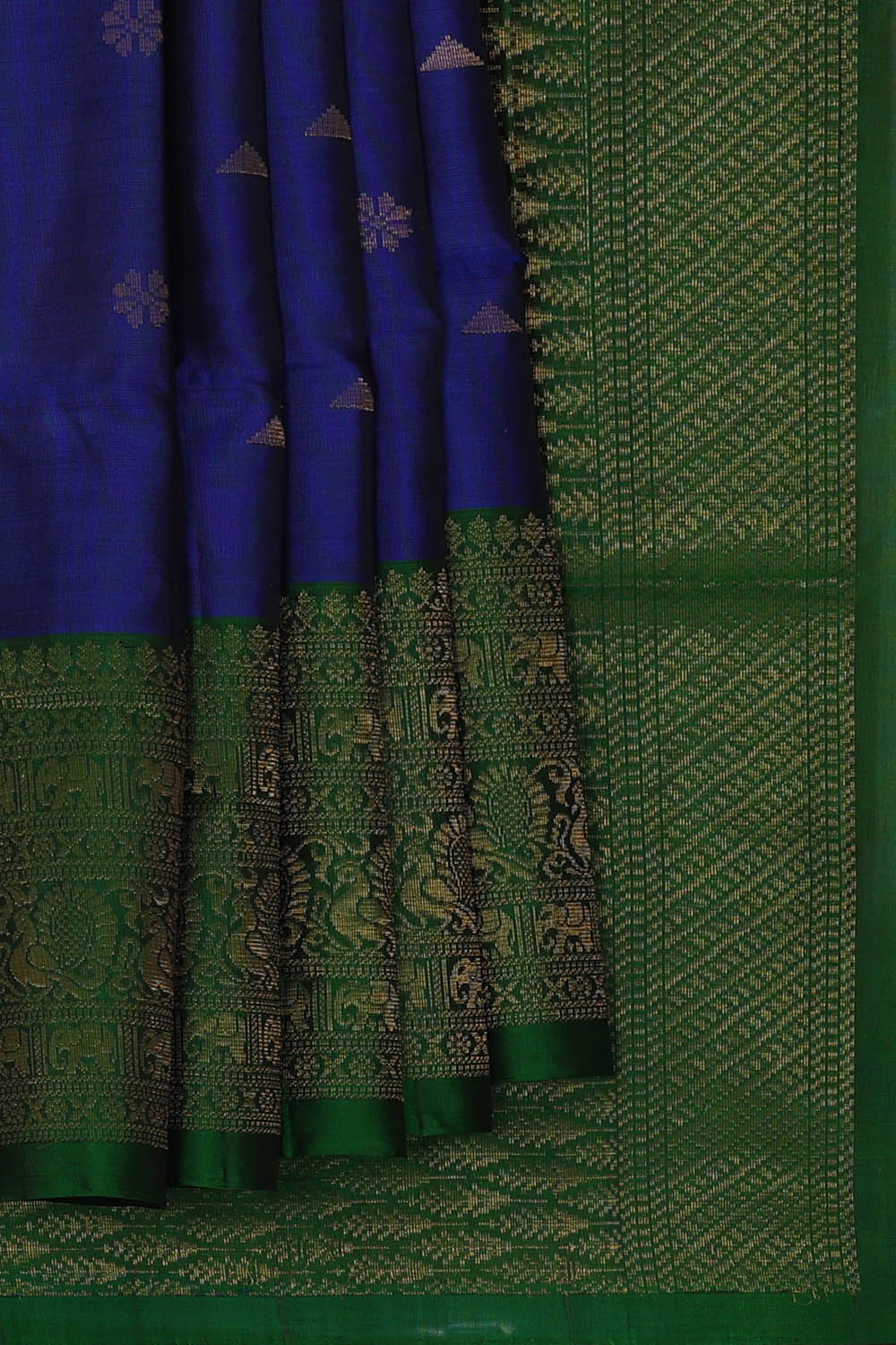 Image of South Silk Royal Blue Saree