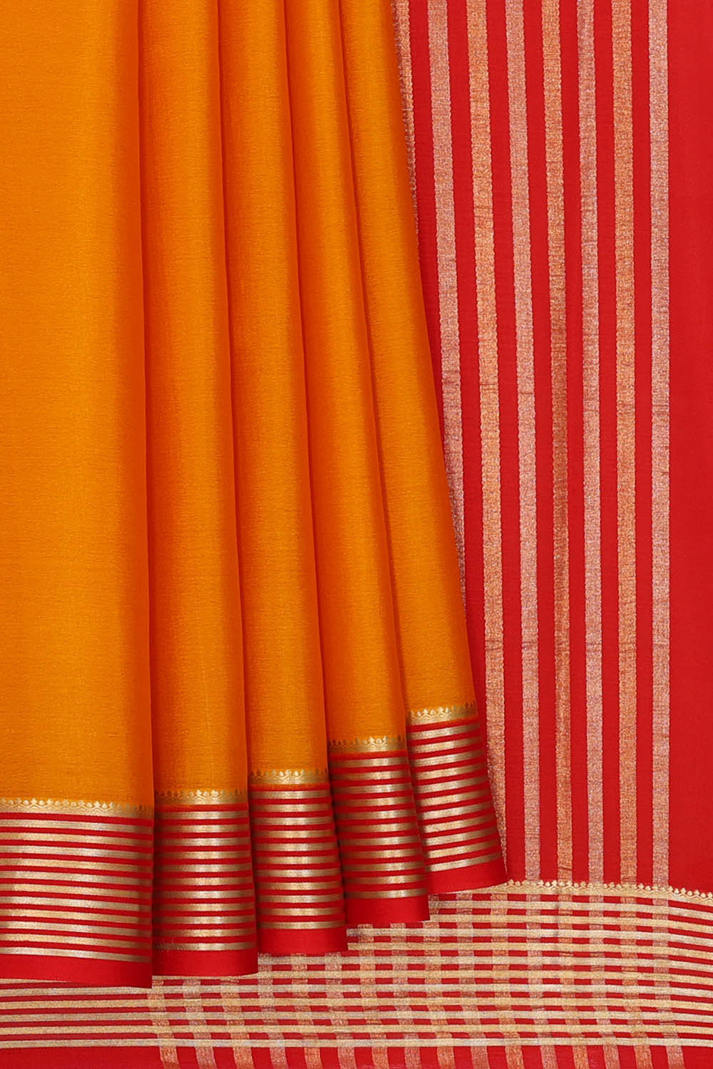 Image of Binny Crepe Yellow Saree