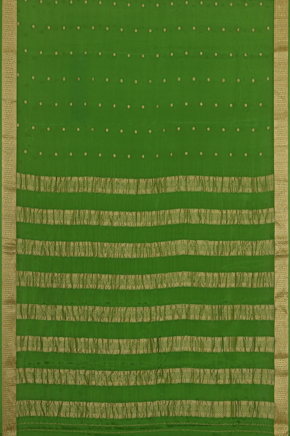 Image of Green Crepe Saree