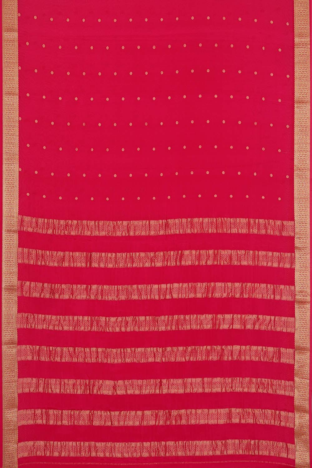 Image of Pink Crepe Saree