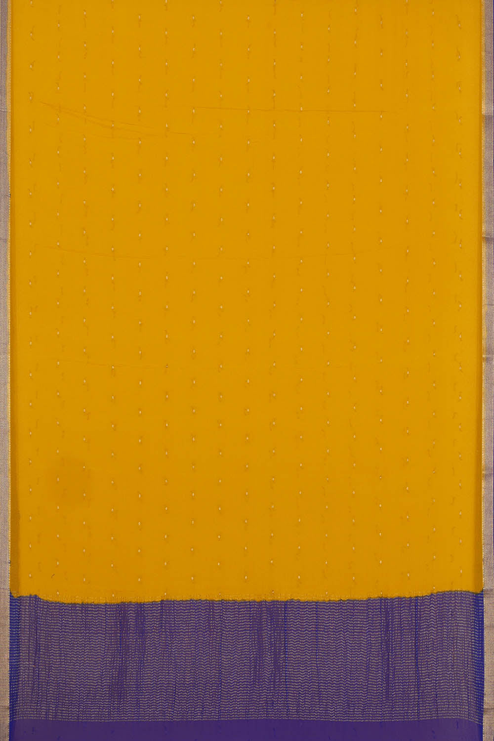 Image of Mustard Crepe saree