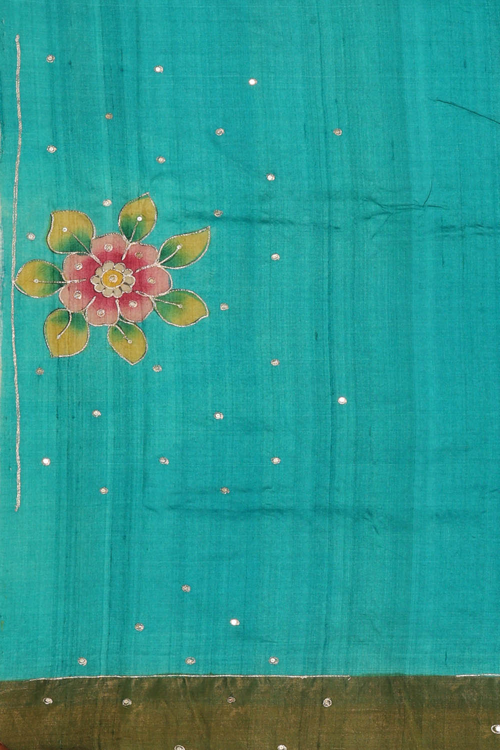 Image of Tussar Silk Beige Saree