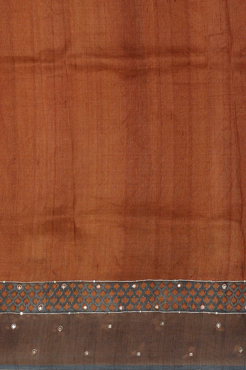 Image of Tussar Silk Light Brown Saree