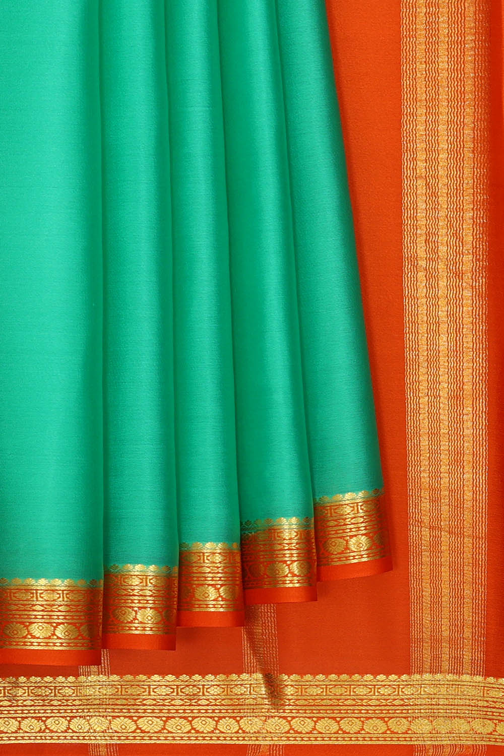 Image of Binny Crepe Sea Green Saree
