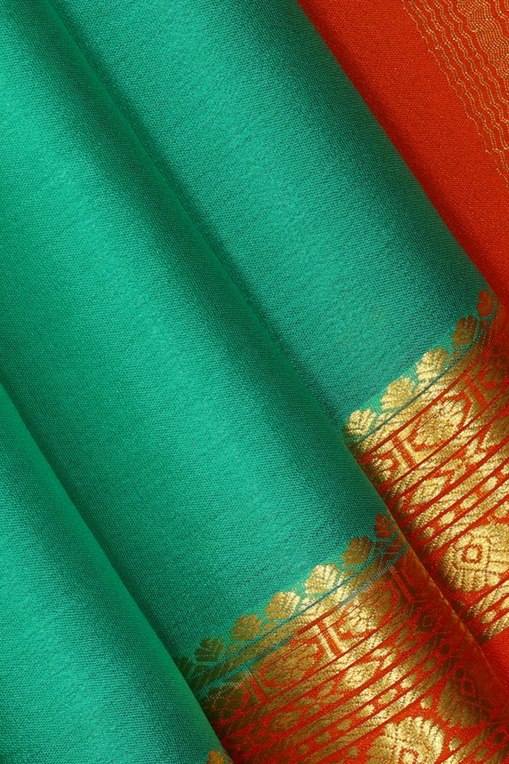 Image of Binny Crepe Sea Green Saree
