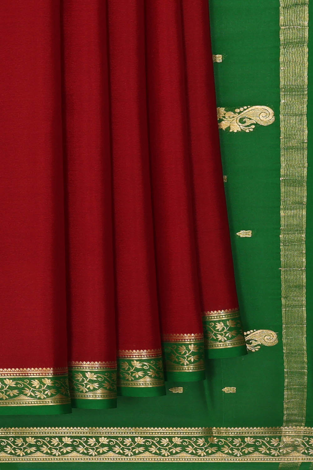 Image of Binny Crepe Maroon Saree