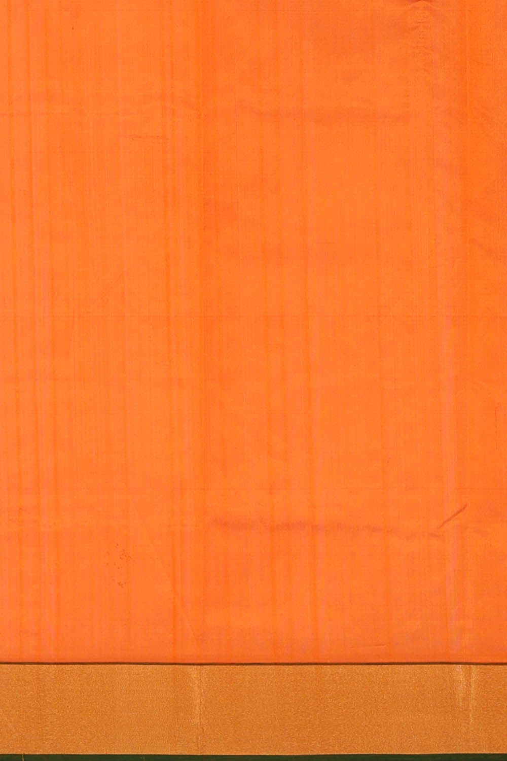 Image of Orange Chanderi Silk Cotton Saree