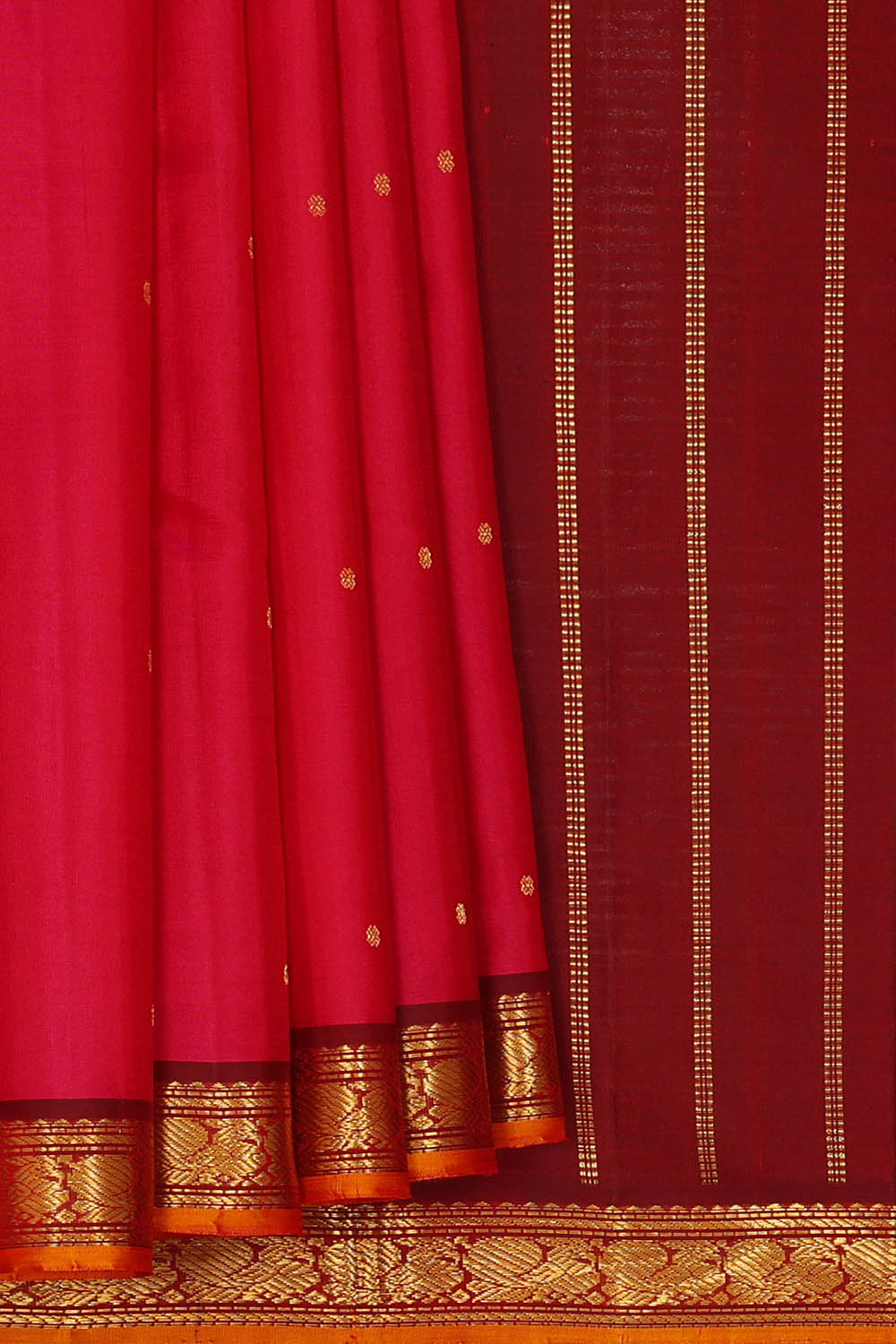 Image of Arani Silk Red Saree
