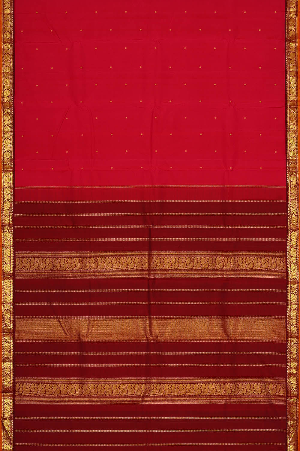 Image of Arani Silk Red Saree