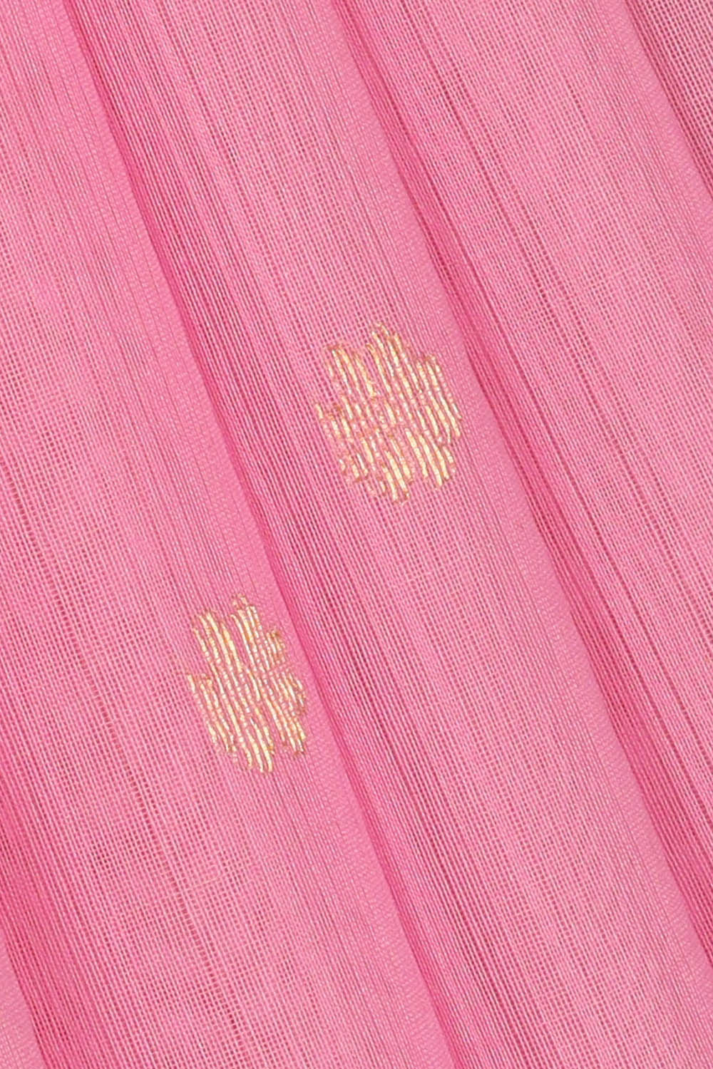 Image of Chanderi Cotton Silk Light Pink Saree