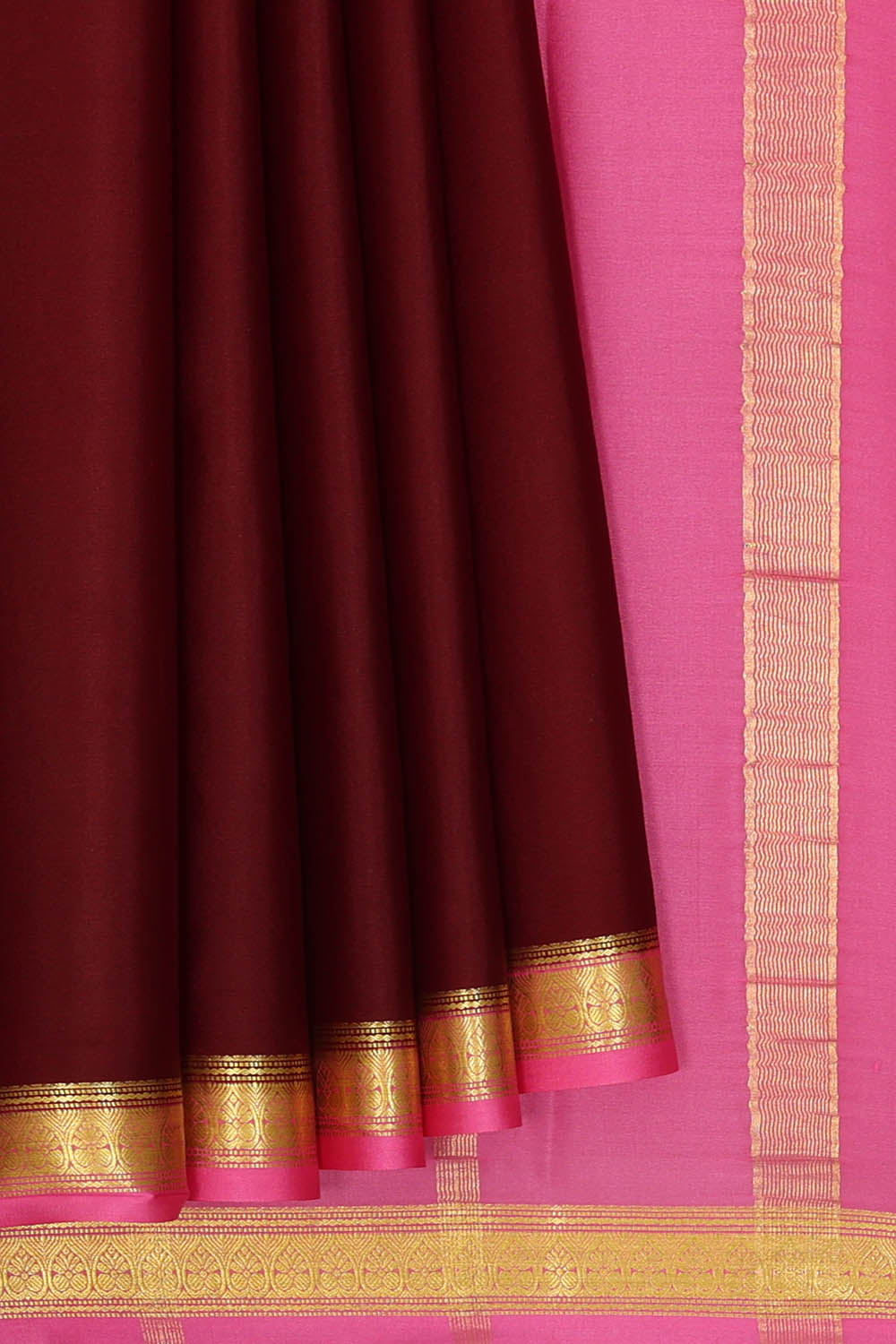 Image of Binny Crepe Maroon Saree