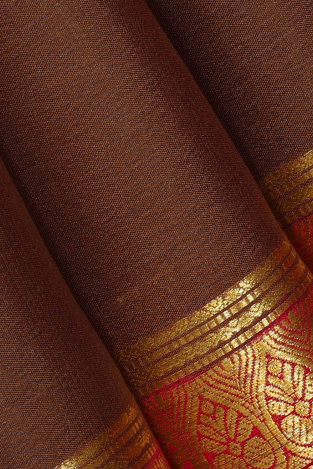 Image of Binny Crepe Brown Saree