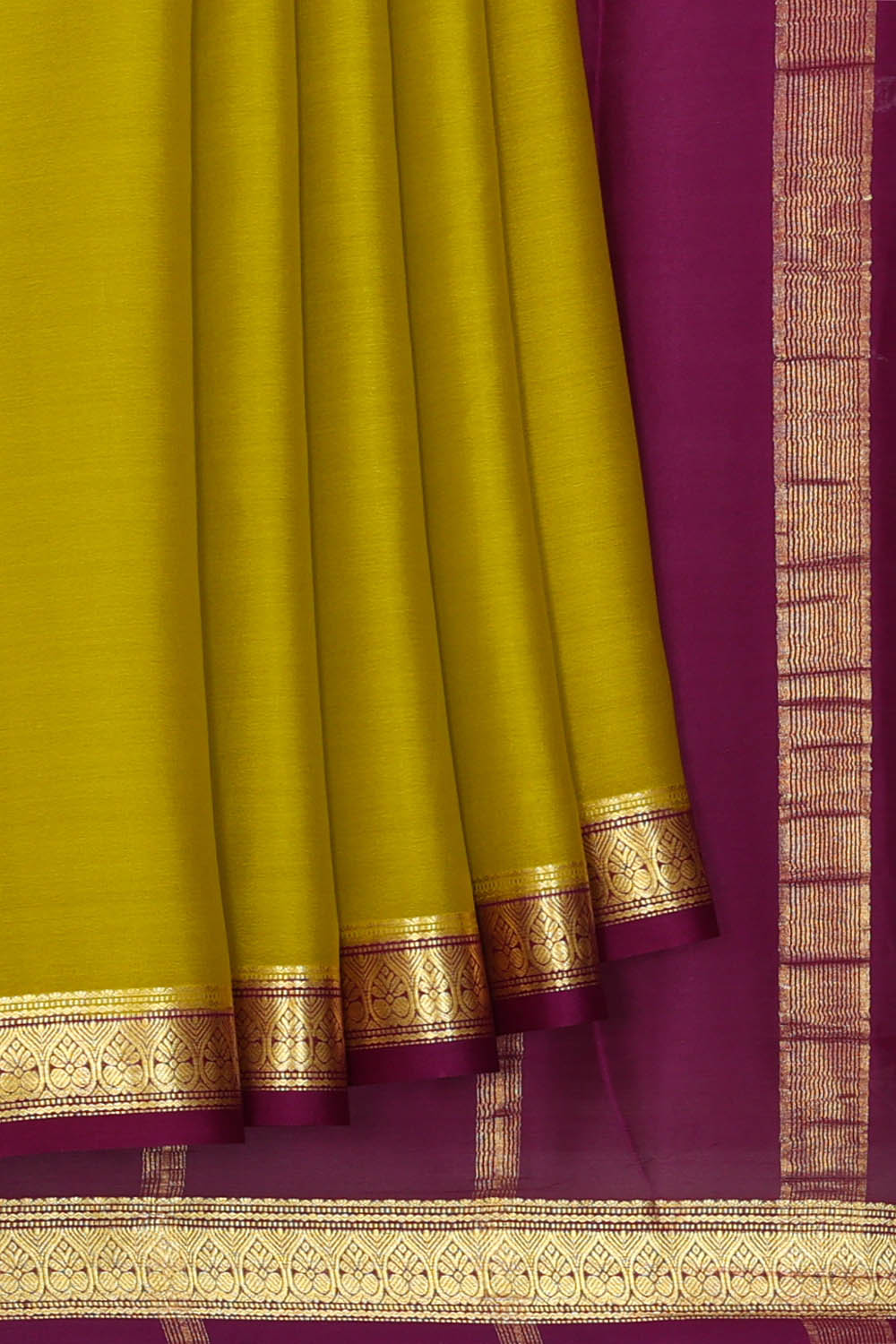 Image of Binny Crepe Pale Yellow Saree