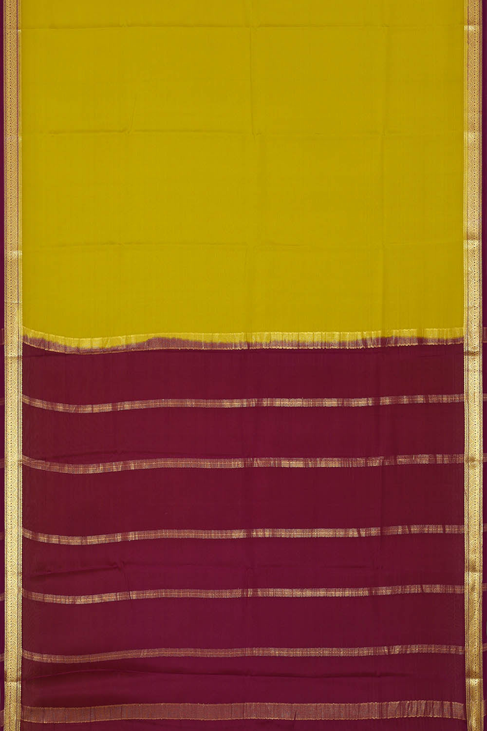 Image of Binny Crepe Pale Yellow Saree