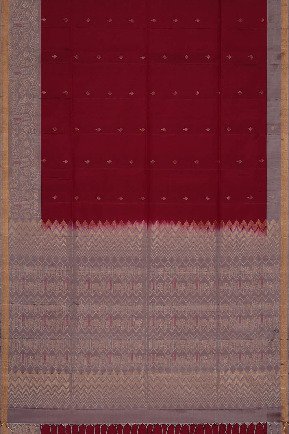Image of South Silk Wine Maroon Saree
