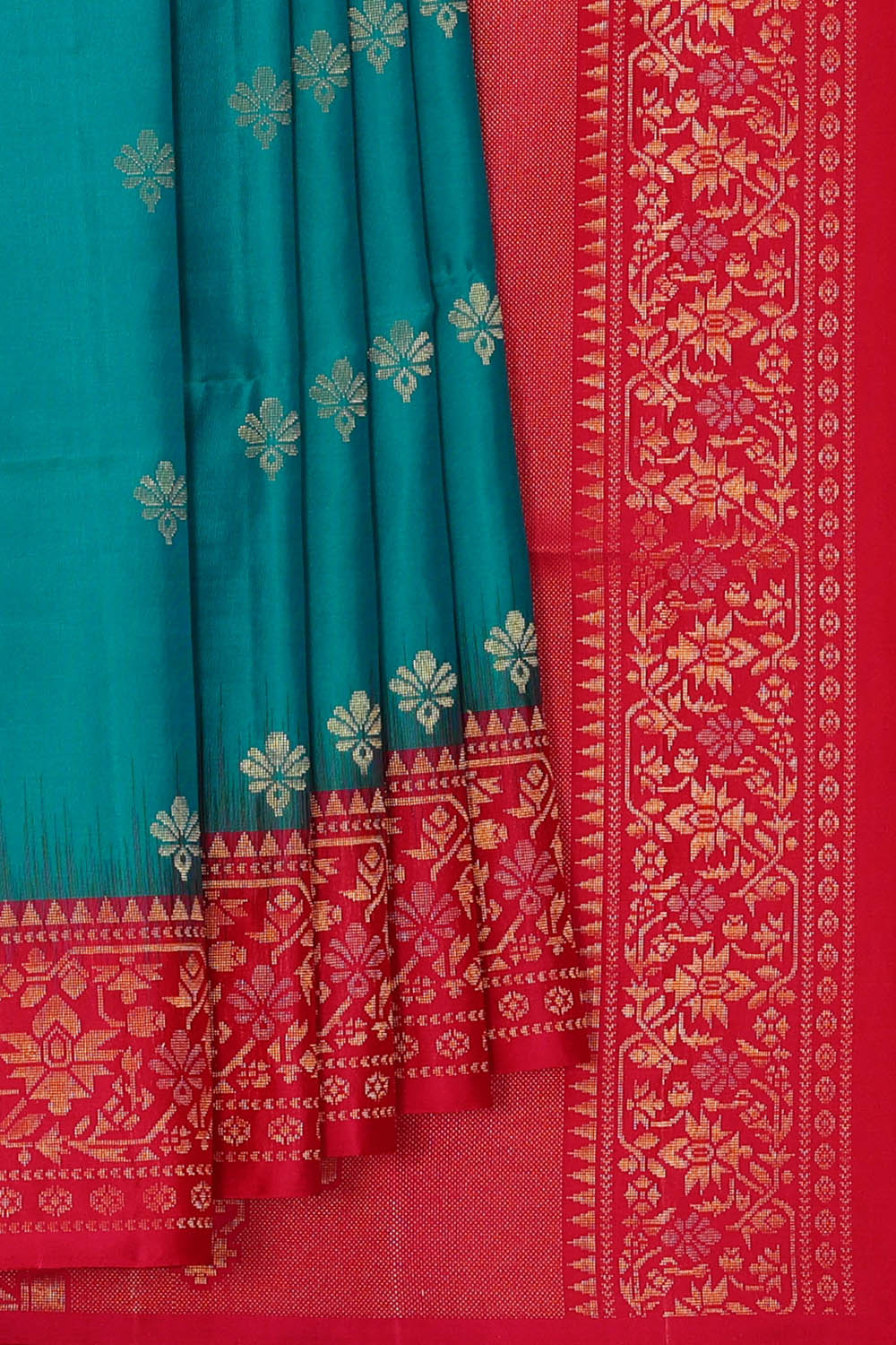 Image of South Silk Blue Saree