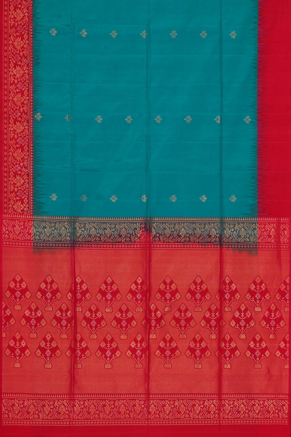Image of South Silk Blue Saree