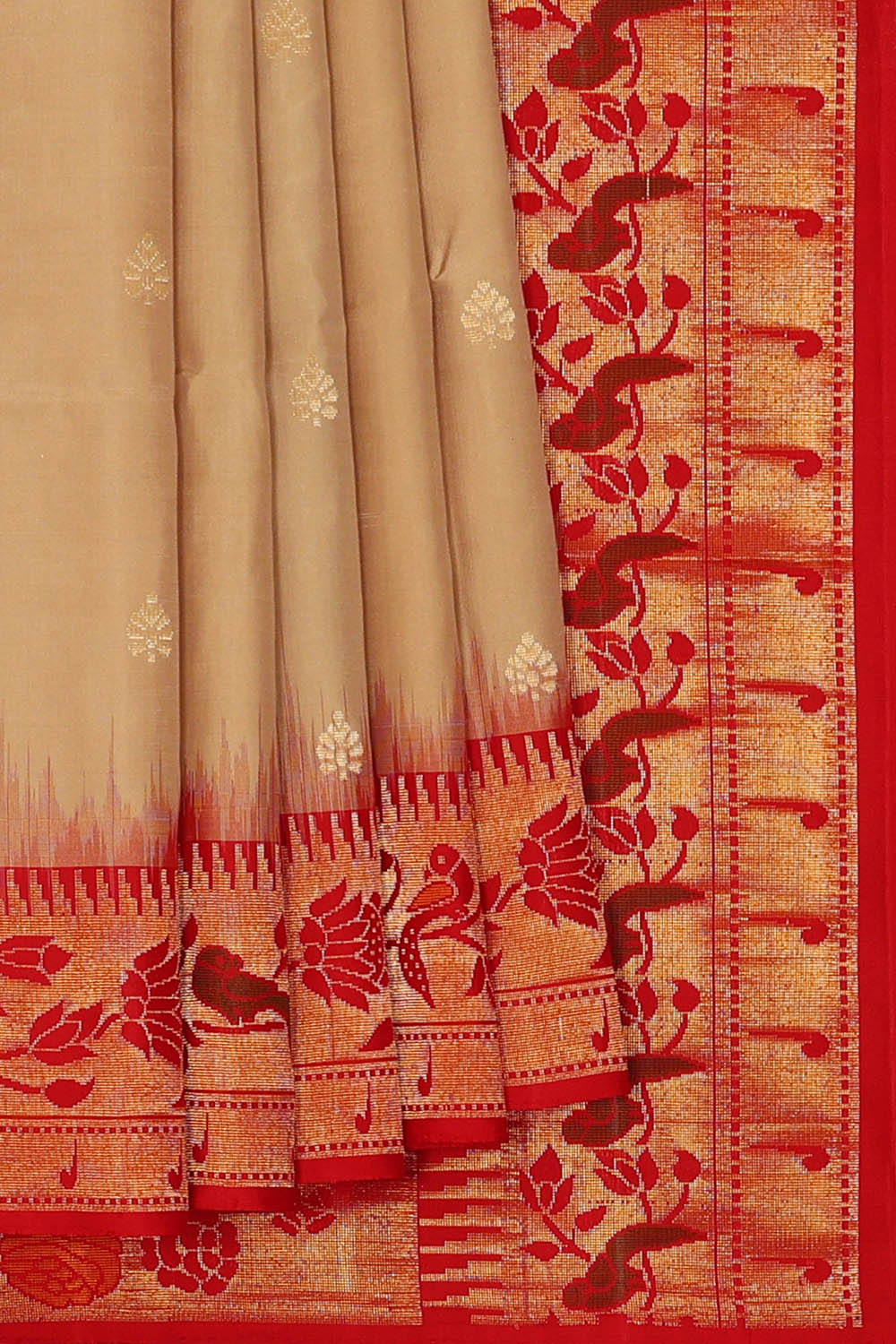 Image of South Silk Beige Saree