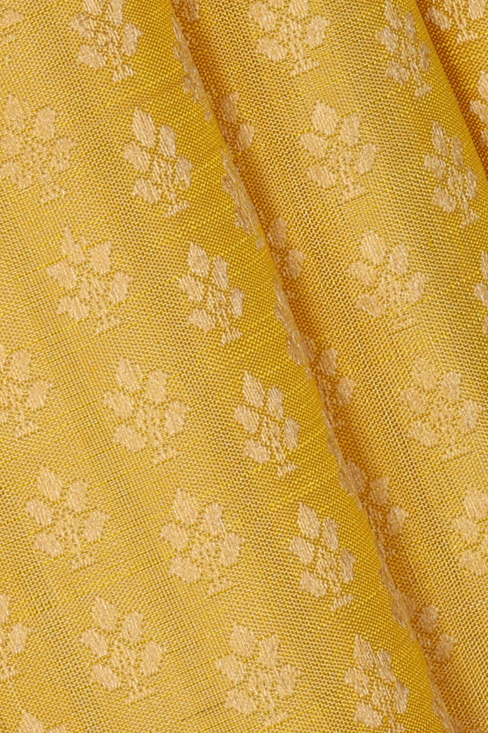 Image of Arani Silk Yellow Saree