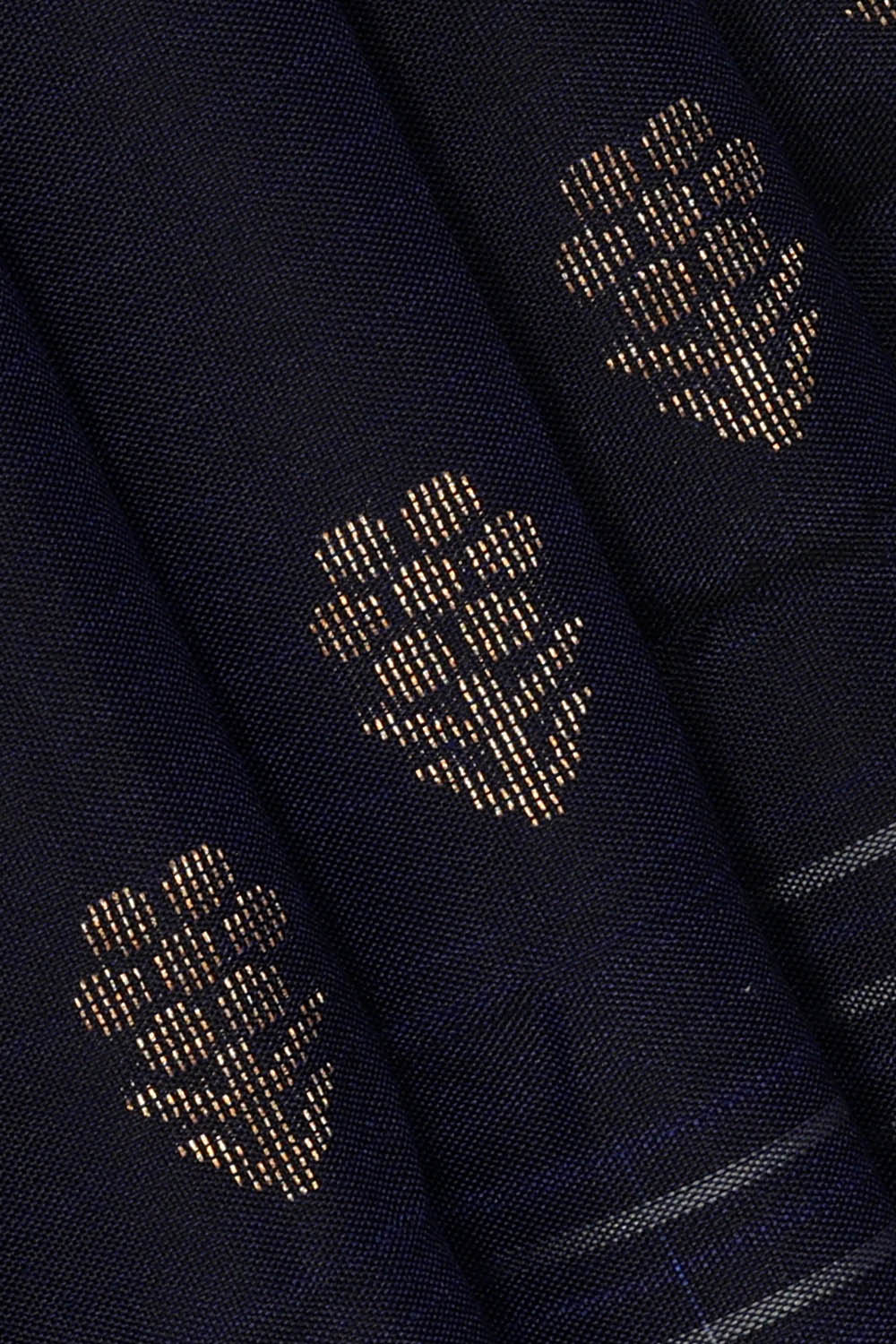 Image of South Silk Navy Blue Saree