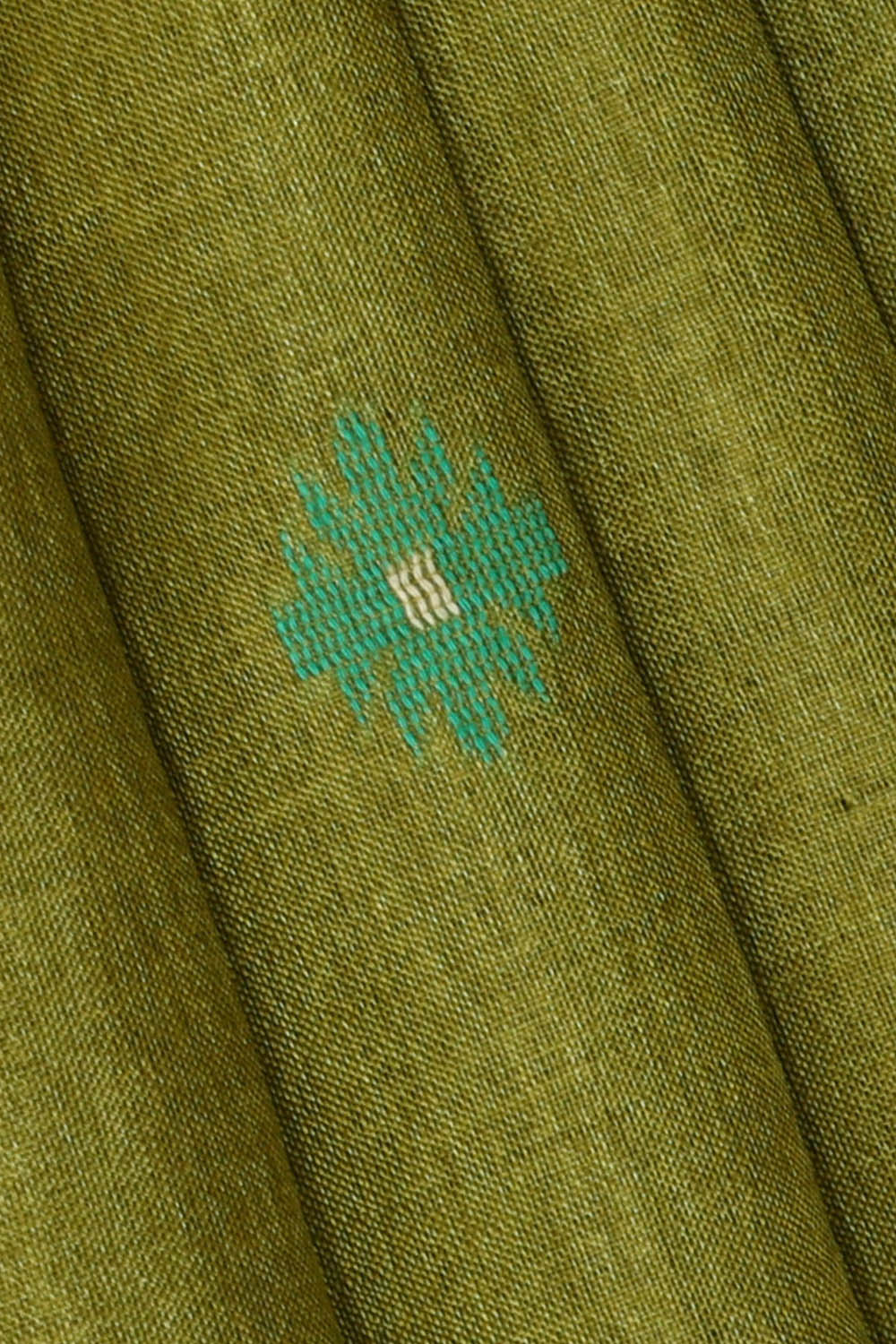 Image of Tussar Silk Green Saree