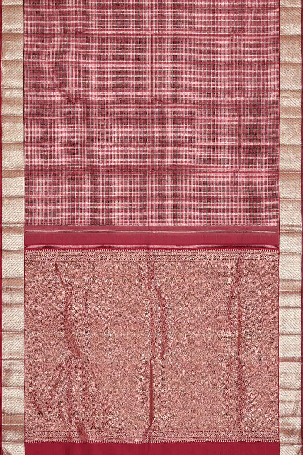 Image of Arani Silk Dusky Magenta Saree