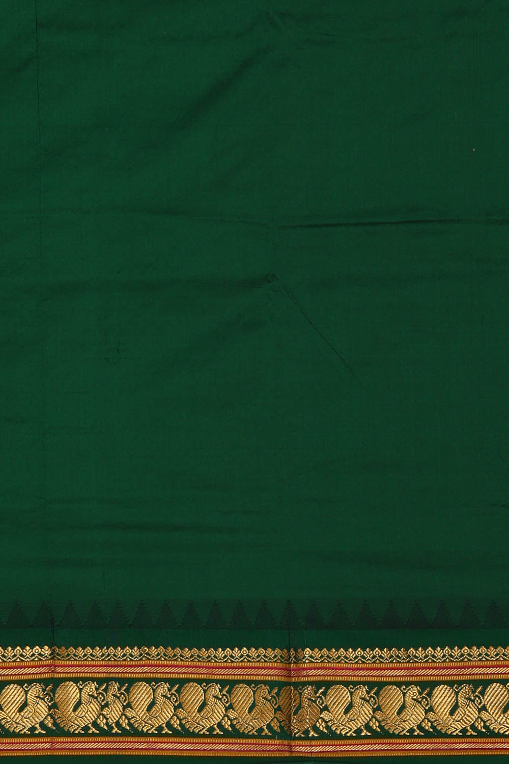 Image of Orange Narayanpet Silk Saree
