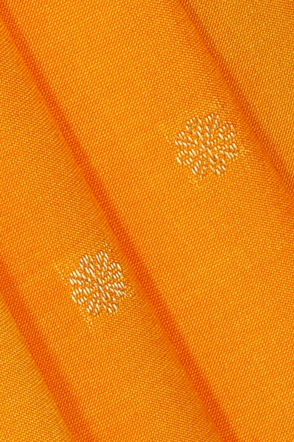 Image of Orange Narayanpet Silk Saree