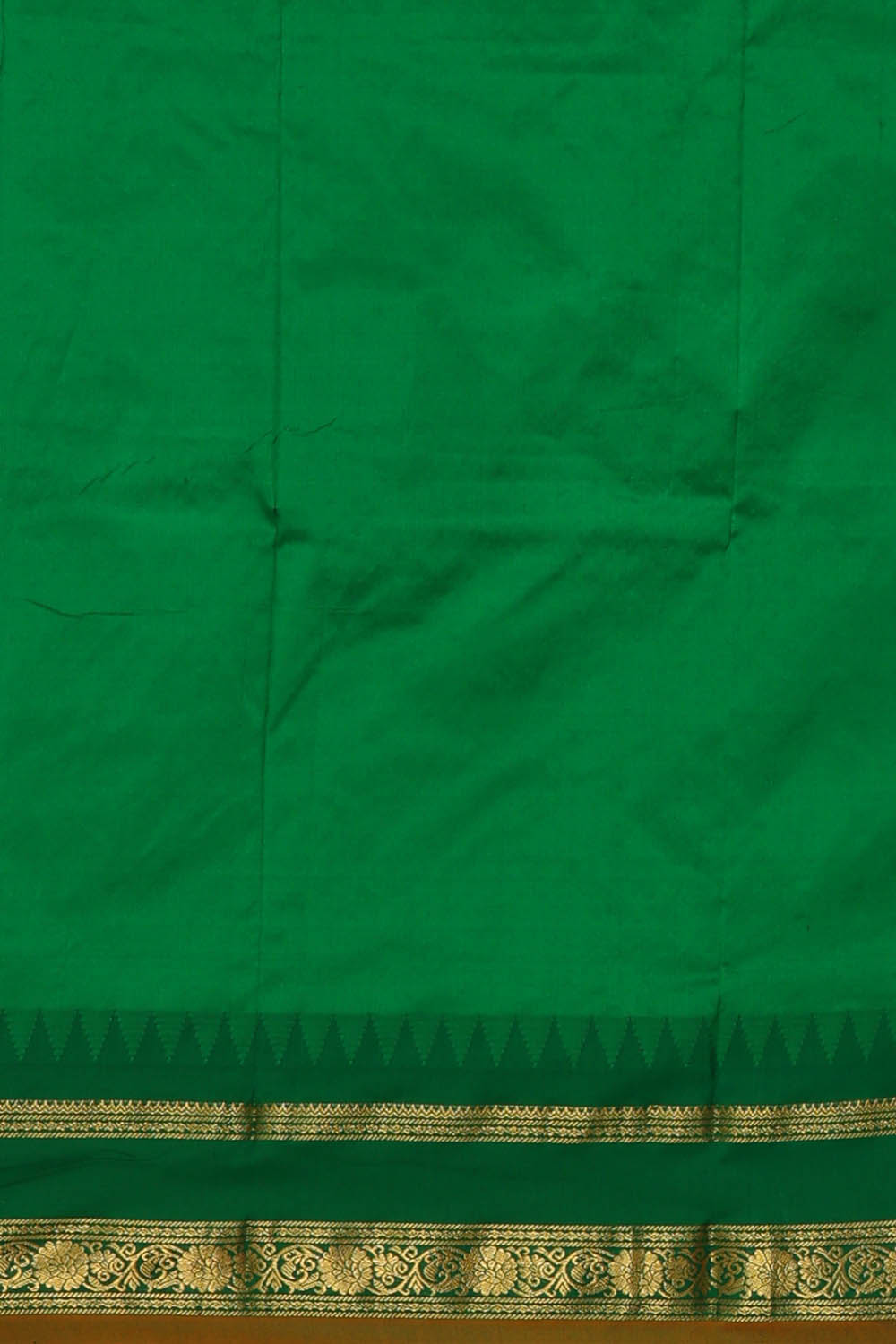 Image of Orange Narayanpet Silk Saree