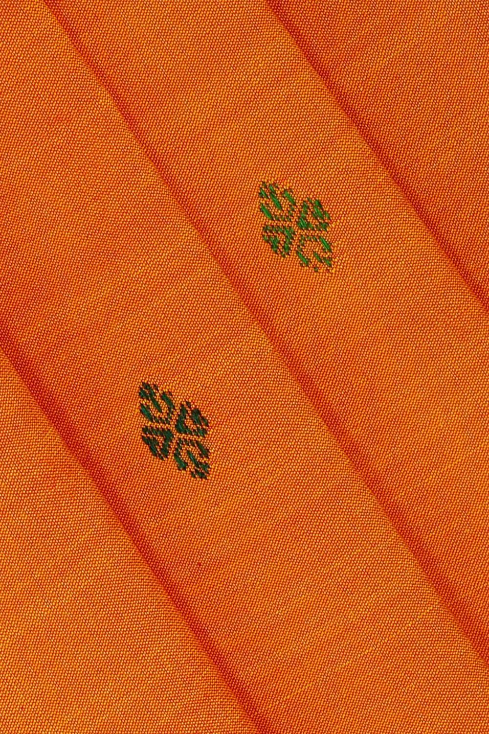 Image of Orange Narayanpet Silk Saree